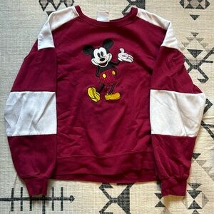 Mickey Mouse crewneck top.